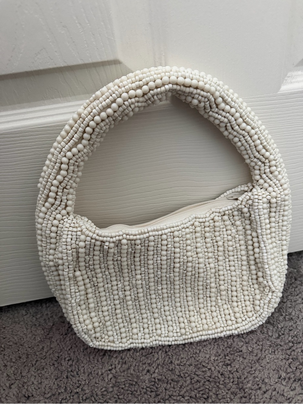 Antik Kraft Cream Beaded Shoulder Bag - Picture 4 of 8